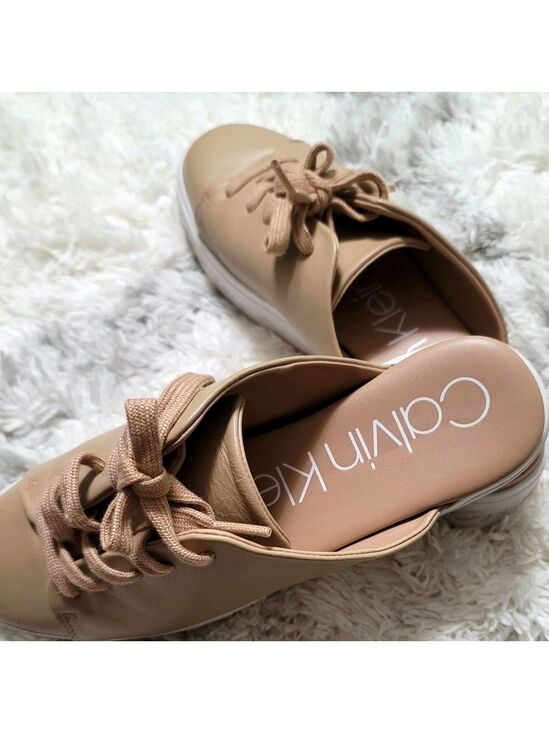 Calvin Klein Shoes - Calvin Klein Jackay Platform Shoes in Nude Size 7.5